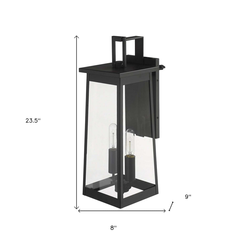 Alden 2-Light Matte Black Wall Light - Homeroots - Flyclothing LLC