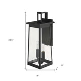 Alden 2-Light Matte Black Wall Light - Homeroots - Flyclothing LLC