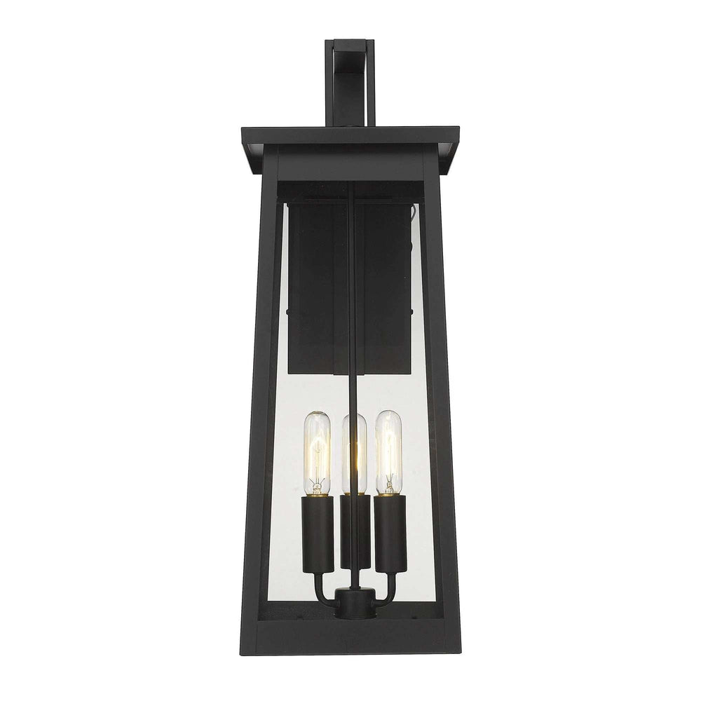 Alden 3-Light Matte Black Wall Light - Homeroots - Flyclothing LLC
