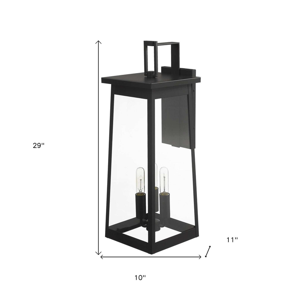 Alden 3-Light Matte Black Wall Light - Homeroots - Flyclothing LLC