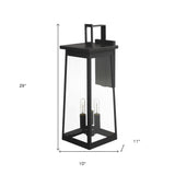 Alden 3-Light Matte Black Wall Light - Homeroots - Flyclothing LLC