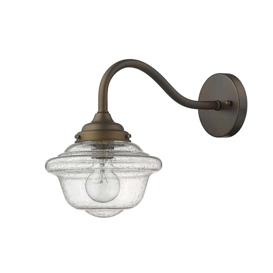 Burnished Bronze Vintage Schoolhouse Outdoor Wall Light - Homeroots - Flyclothing LLC