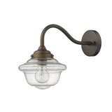 Burnished Bronze Vintage Schoolhouse Outdoor Wall Light - Homeroots - Flyclothing LLC