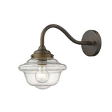 Burnished Bronze Vintage Schoolhouse Outdoor Wall Light - Homeroots - Flyclothing LLC