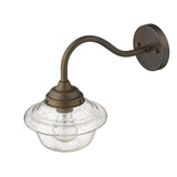 Burnished Bronze Vintage Schoolhouse Outdoor Wall Light - Homeroots - Flyclothing LLC