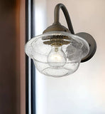 Burnished Bronze Vintage Schoolhouse Outdoor Wall Light - Homeroots - Flyclothing LLC