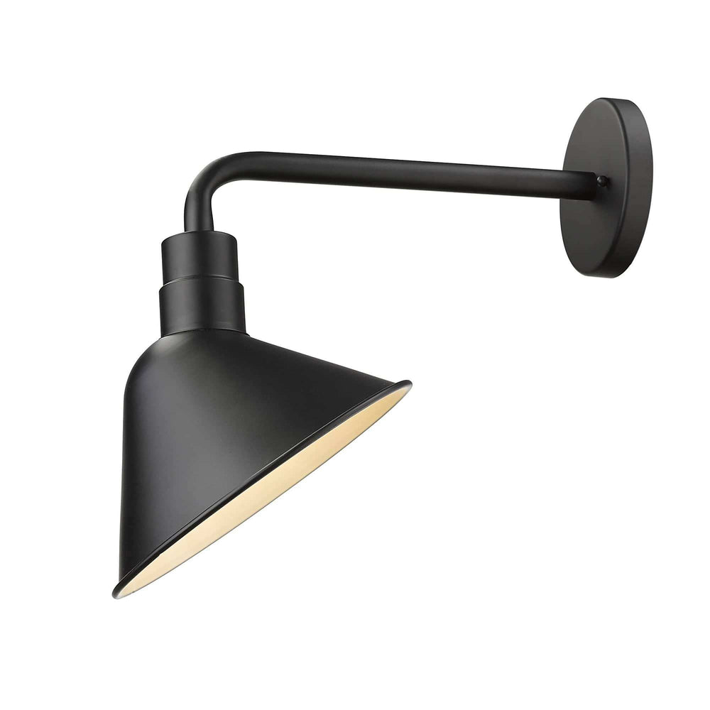 Fuller 1-Light Matte Black Wall Light - Homeroots - Flyclothing LLC