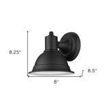 Matte Black Aluminum Wall Sconce - Homeroots - Flyclothing LLC