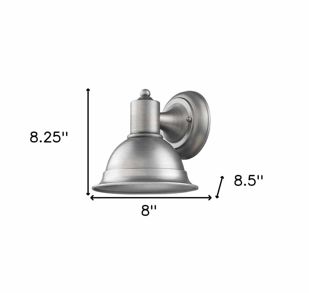 Brushed Silver Aluminum Wall Sconce - Homeroots - Flyclothing LLC