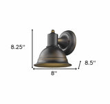 Antique Bronze Aluminum Wall Sconce - Homeroots - Flyclothing LLC