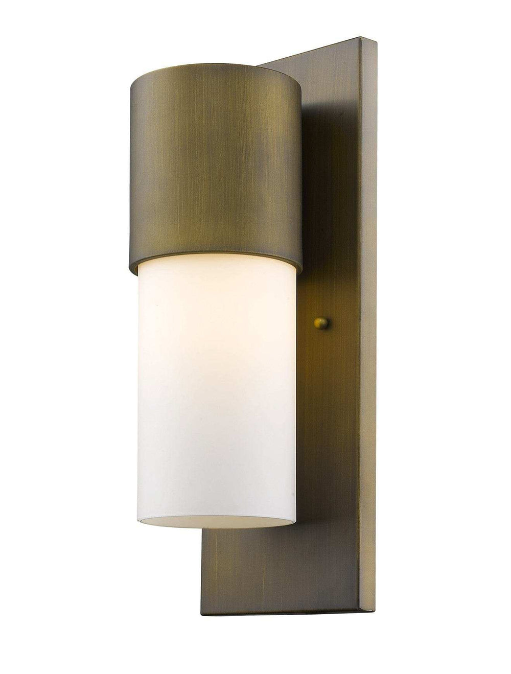 Contemporary Brushed Gold and White Wall Light - Homeroots - Flyclothing LLC
