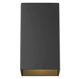 Matte Black Geometric Wall Sconce - Homeroots - Flyclothing LLC