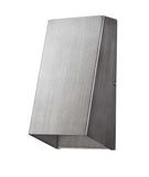 Brushed Silver Geometric Wall Sconce - Homeroots - Flyclothing LLC