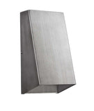 Brushed Silver Geometric Wall Sconce - Homeroots - Flyclothing LLC