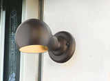 Antique Bronze Rounded Wall Sconce - Homeroots - Flyclothing LLC