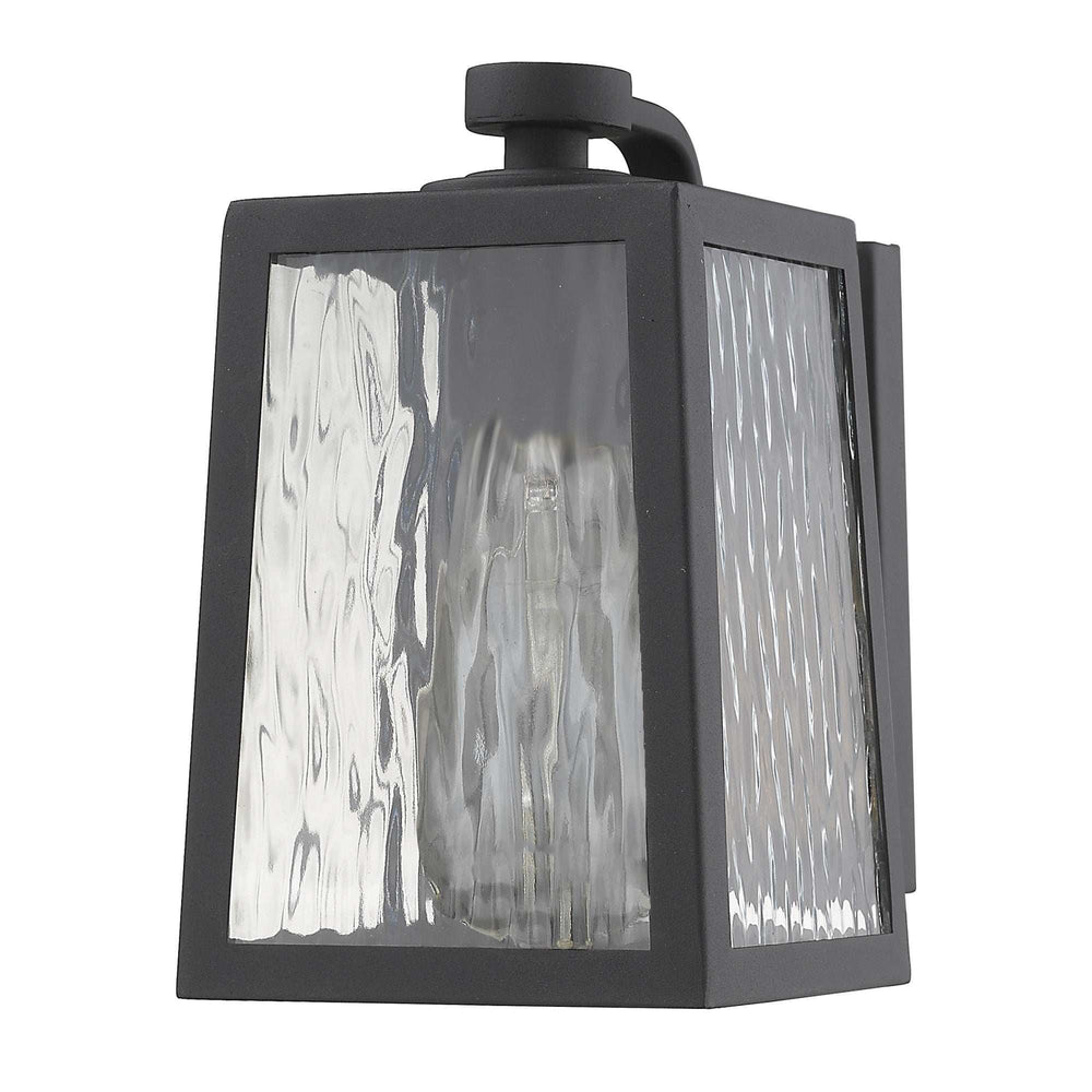 Matte Black glass panels Outdoor Wall Light - Homeroots - Flyclothing LLC