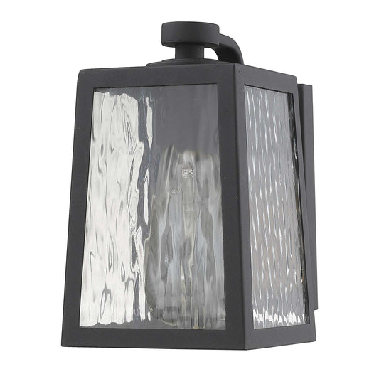 Matte Black glass panels Outdoor Wall Light - Homeroots - Flyclothing LLC
