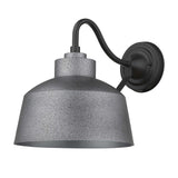 Pebbled Gray Bowl Shape Outdoor Wall Light - Homeroots - Flyclothing LLC