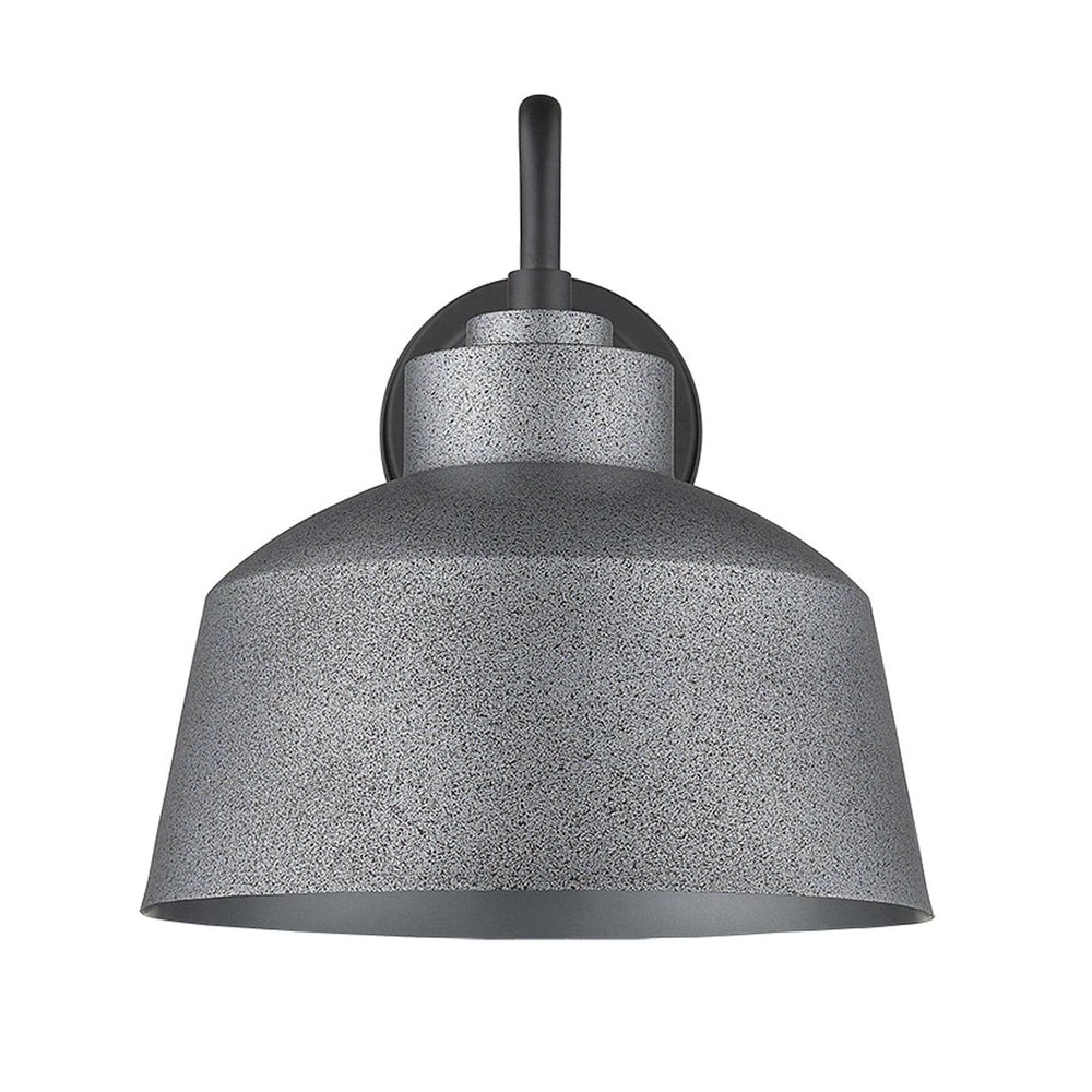 Pebbled Gray Bowl Shape Outdoor Wall Light - Homeroots - Flyclothing LLC