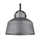 Pebbled Gray Bowl Shape Outdoor Wall Light - Homeroots - Flyclothing LLC