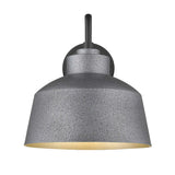 Pebbled Gray Bowl Shape Outdoor Wall Light - Homeroots - Flyclothing LLC