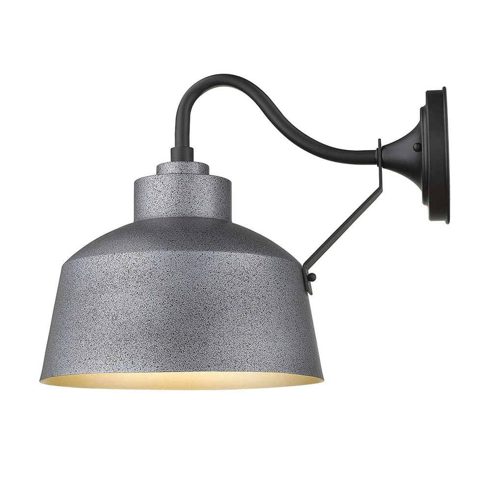 Pebbled Gray Bowl Shape Outdoor Wall Light - Homeroots - Flyclothing LLC