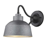 Barnes 1-Light Gray Wall Light - Homeroots - Flyclothing LLC