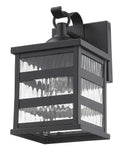 Glass panel Matte Black Outdoor Cage Light - Homeroots - Flyclothing LLC