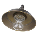 Antique Bronze Shallow Plate Shape Wall Light - Homeroots - Flyclothing LLC