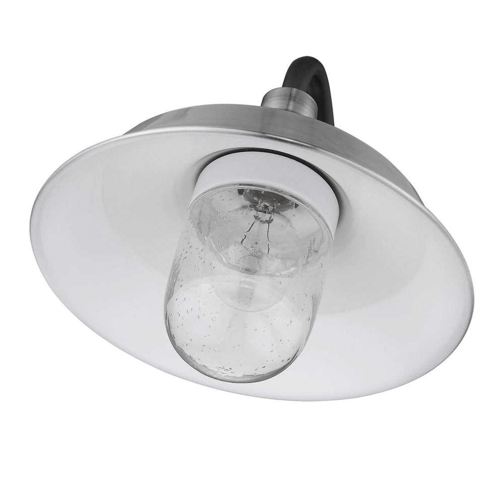 Silver Shallow Plate Shape Wall Light - Homeroots - Flyclothing LLC