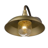Burry 1-Light Antique Brass Wall Light - Homeroots - Flyclothing LLC