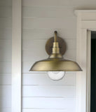 Burry 1-Light Antique Brass Wall Light - Homeroots - Flyclothing LLC