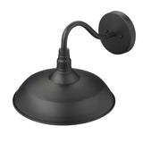 Burry 1-Light Matte Black Wall Light - Homeroots - Flyclothing LLC