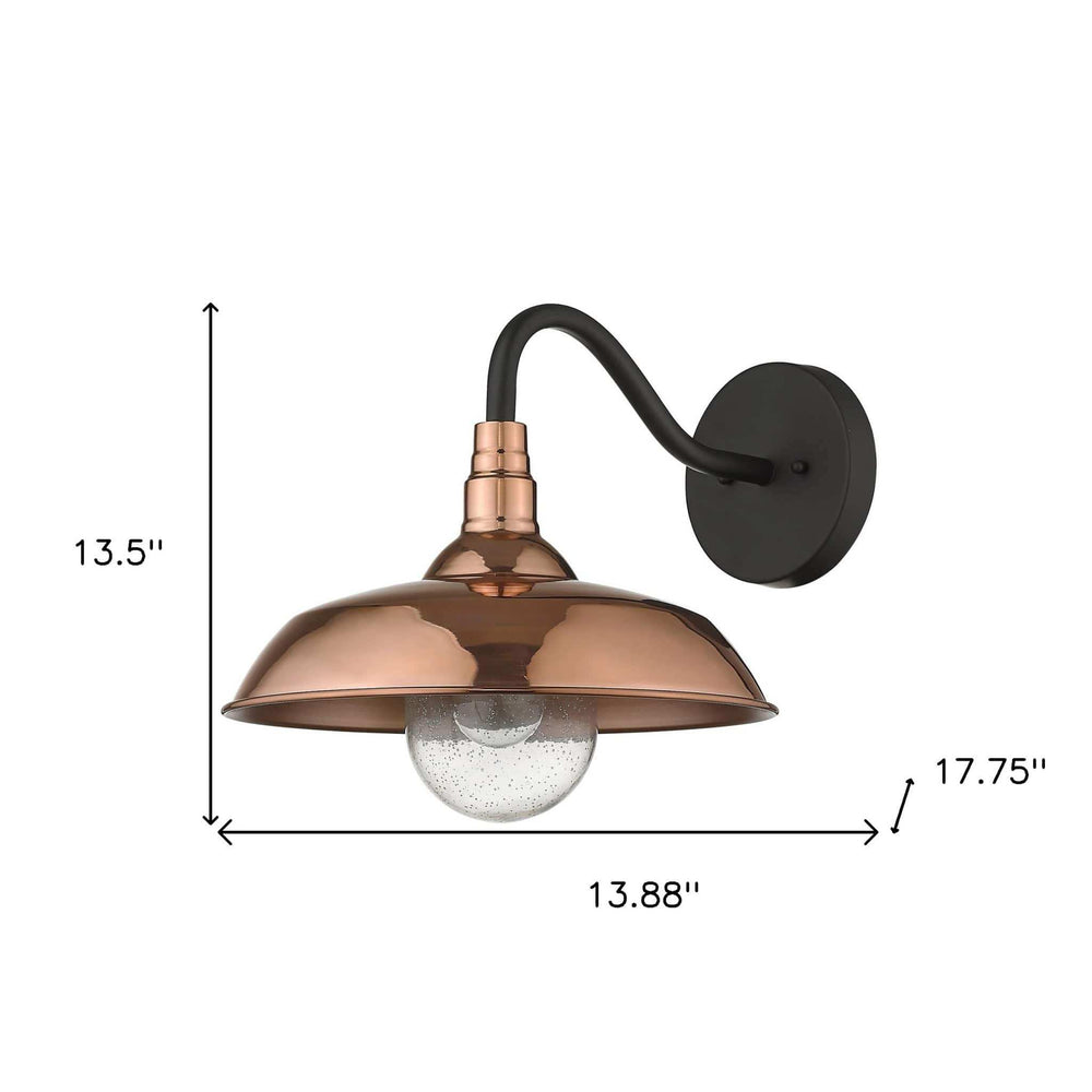 Burry 1-Light Copper Wall Light - Homeroots - Flyclothing LLC