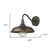 Burry 1-Light Oil-Rubbed Bronze Wall Light - Homeroots - Flyclothing LLC