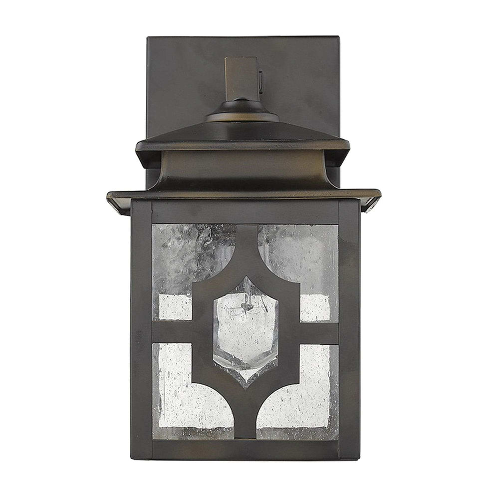 Antique Bronze Outdoor Lantern Wall Light - Homeroots - Flyclothing LLC