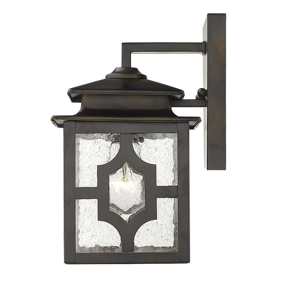 Antique Bronze Outdoor Lantern Wall Light - Homeroots - Flyclothing LLC