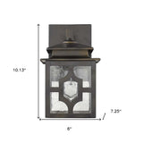Antique Bronze Outdoor Lantern Wall Light - Homeroots - Flyclothing LLC