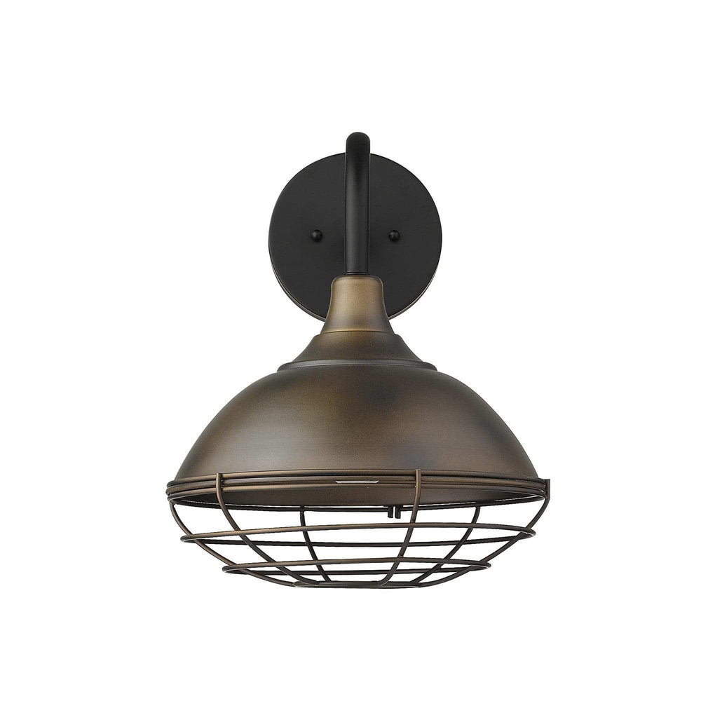 Afton 1-Light Oil-Rubbed Bronze Wall Light - Homeroots - Flyclothing LLC