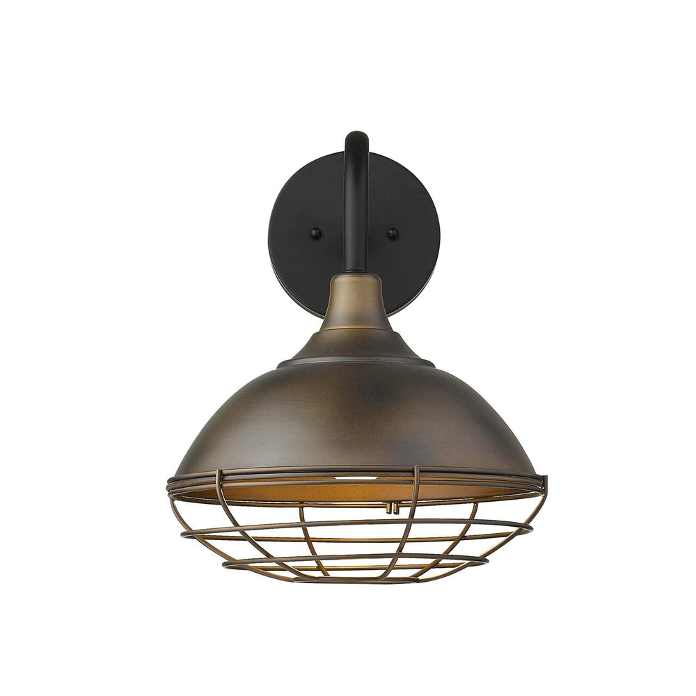 Afton 1-Light Oil-Rubbed Bronze Wall Light - Homeroots - Flyclothing LLC