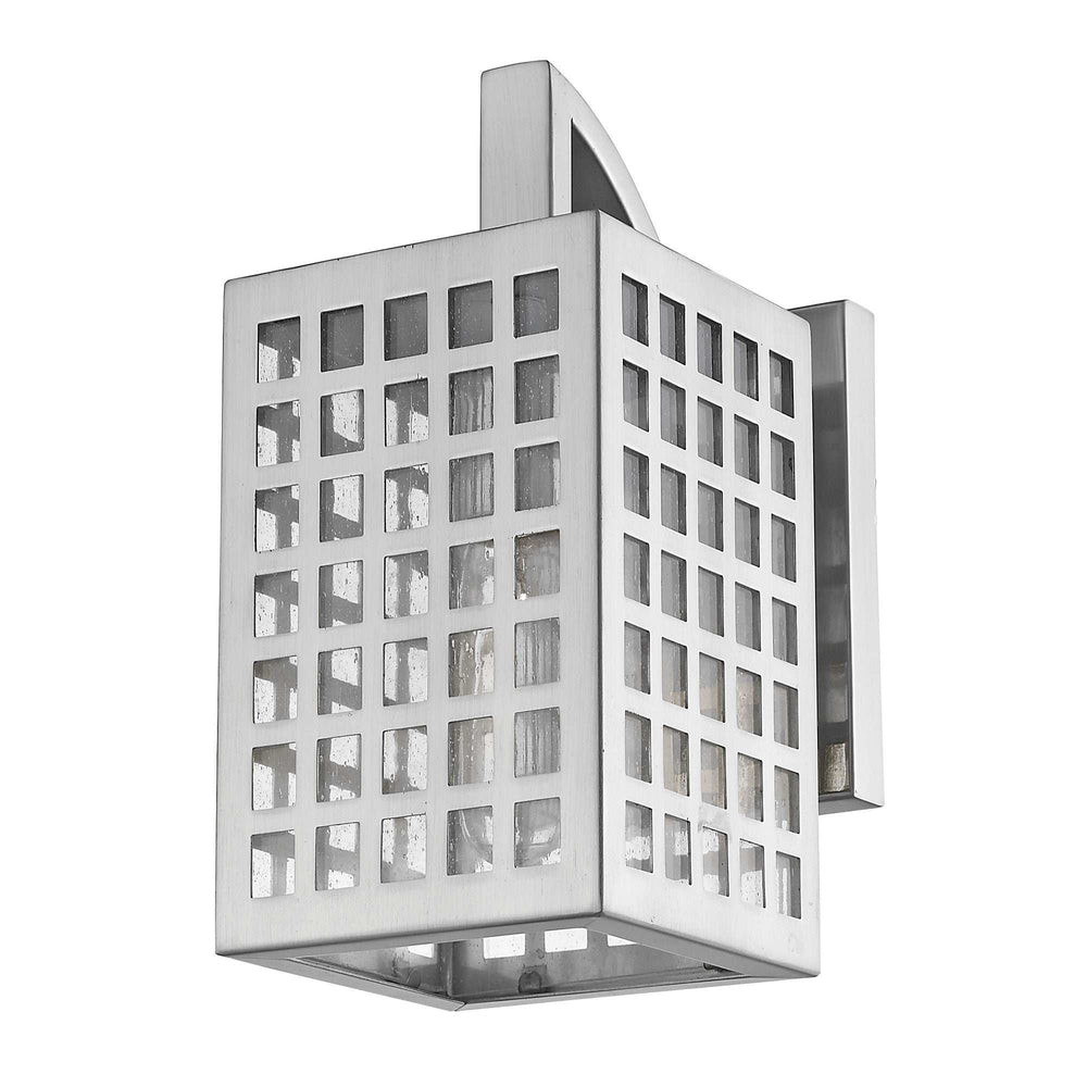 Letzel 1-Light Satin Nickel Wall Light - Homeroots - Flyclothing LLC