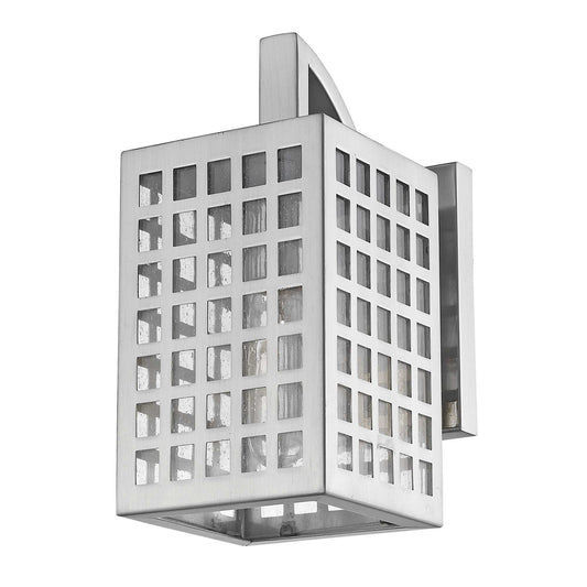 Letzel 1-Light Satin Nickel Wall Light - Homeroots - Flyclothing LLC