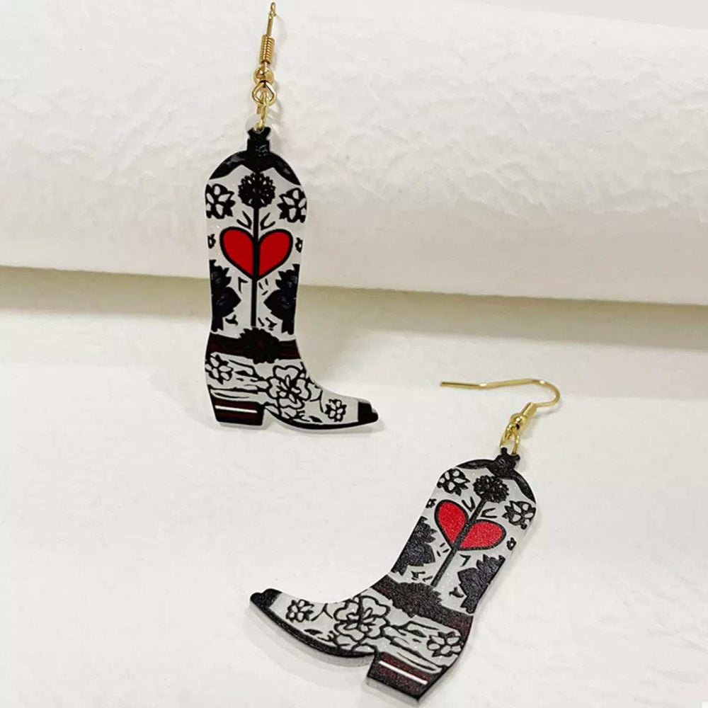 Cowboy Boot Dangle Earrings - Trendsi - Flyclothing LLC