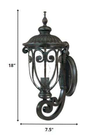 Traditional Dark Brown Wall Sconce - Homeroots - Flyclothing LLC