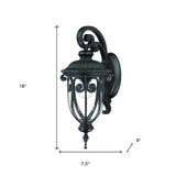 Matte Black Hanging Goblet Wall Light - Homeroots - Flyclothing LLC