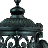 Naples 1-Light Matte Black Wall Light - Homeroots - Flyclothing LLC