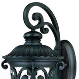 Naples 1-Light Matte Black Wall Light - Homeroots - Flyclothing LLC