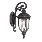 Black Cast Aluminum Glass Lantern Wall Sconce - Homeroots - Flyclothing LLC