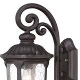 Black Cast Aluminum Glass Lantern Wall Sconce - Homeroots - Flyclothing LLC