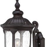 XL Black Cast Aluminum Glass Lantern Wall Light - Homeroots - Flyclothing LLC